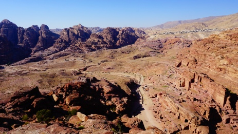 Petra, uitzicht vanaf de Hoge Offerplaats